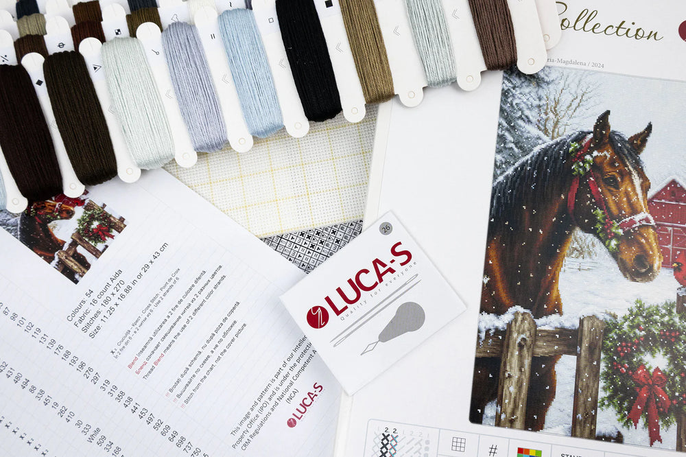 Kit de point de croix Luca-S GOLD - « Magie des Fêtes » (B710)