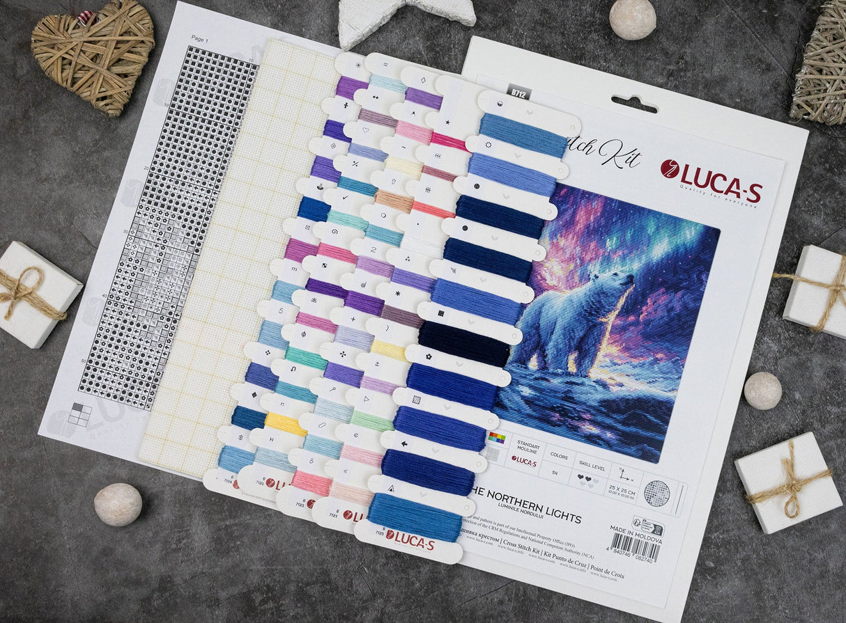 Kit de Punto de Cruz Luca-S - "The Northern Lights" (B712)