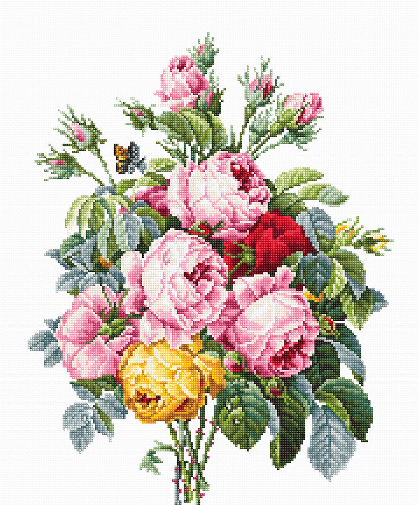 BA2372 Roses - Luca-S - Cross Stitch Kit