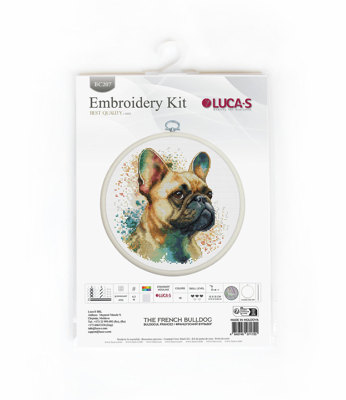 Cross Stitch Kit - The French Bulldog - BC207 Luca-S