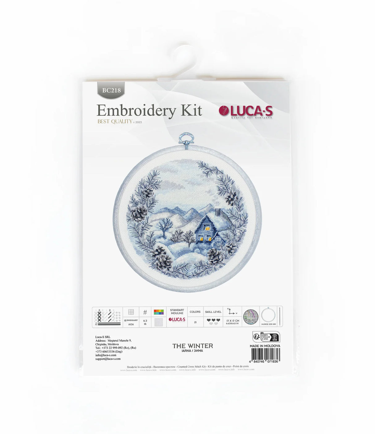 Kit de point de croix - L'hiver - BC218 Luca-S