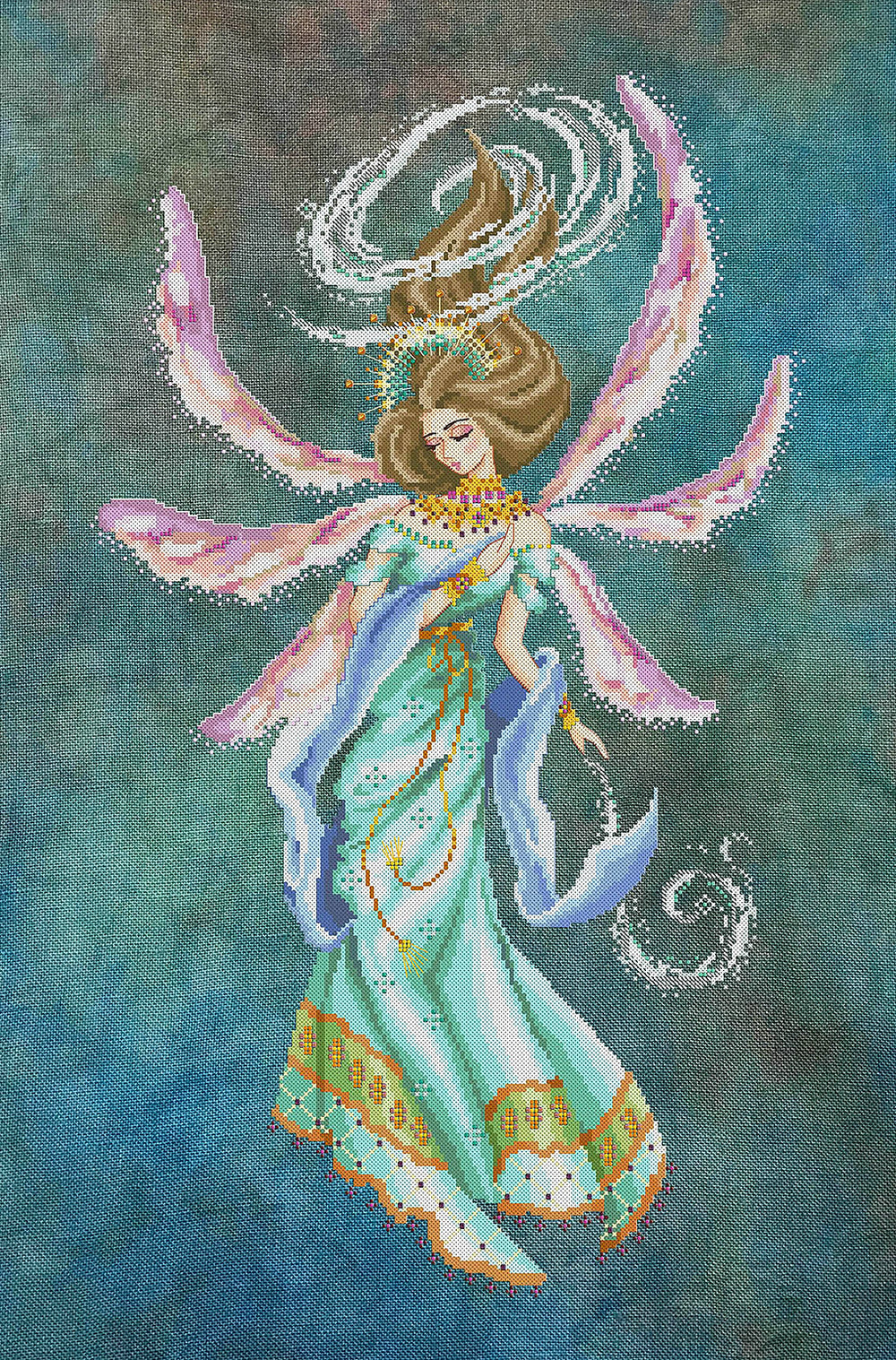 Amihan, divinité du vent - Bella Filipina - Grille point de croix BF024