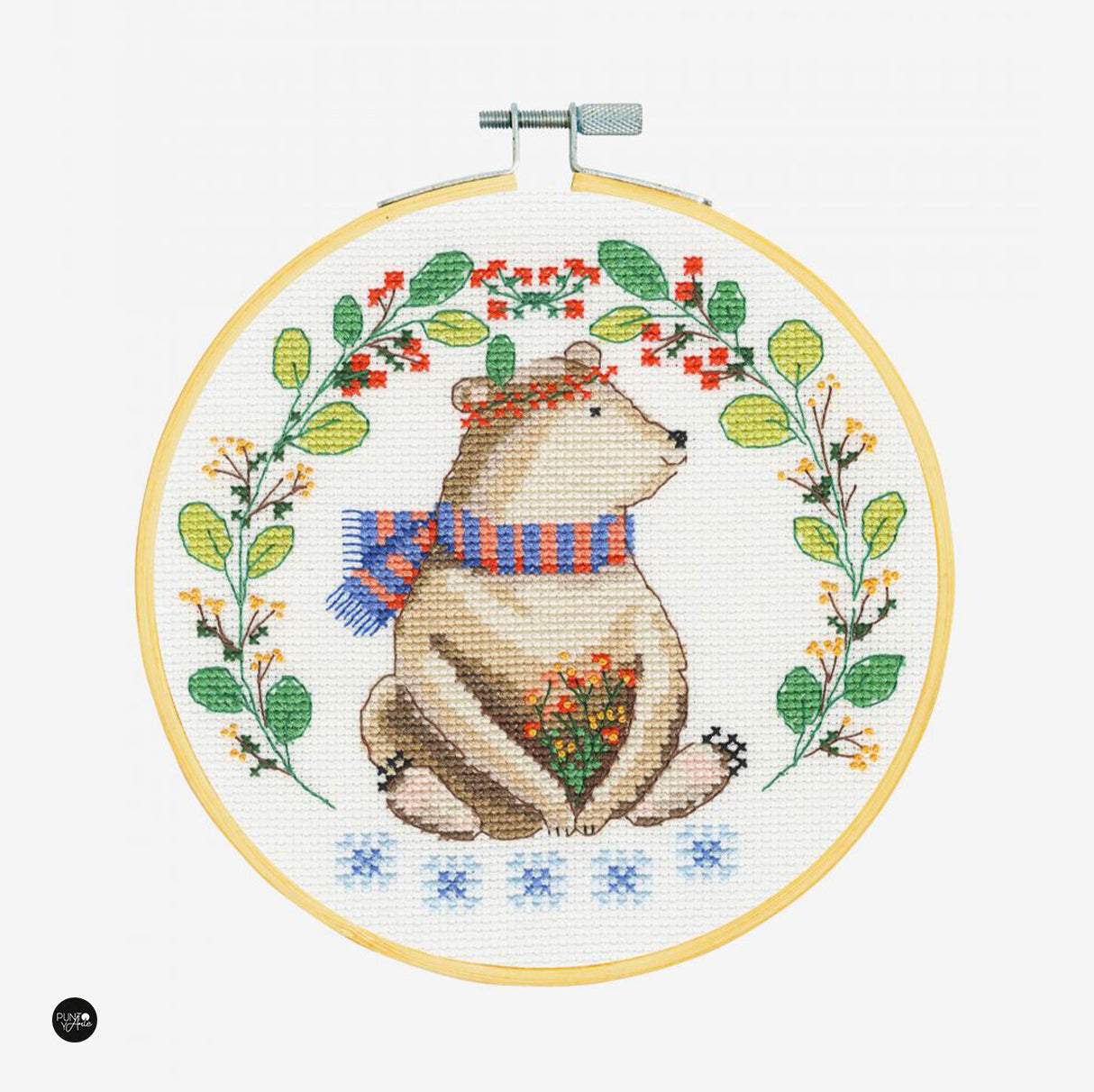 Lovely Bear cross stitch kit - DMC BK1927