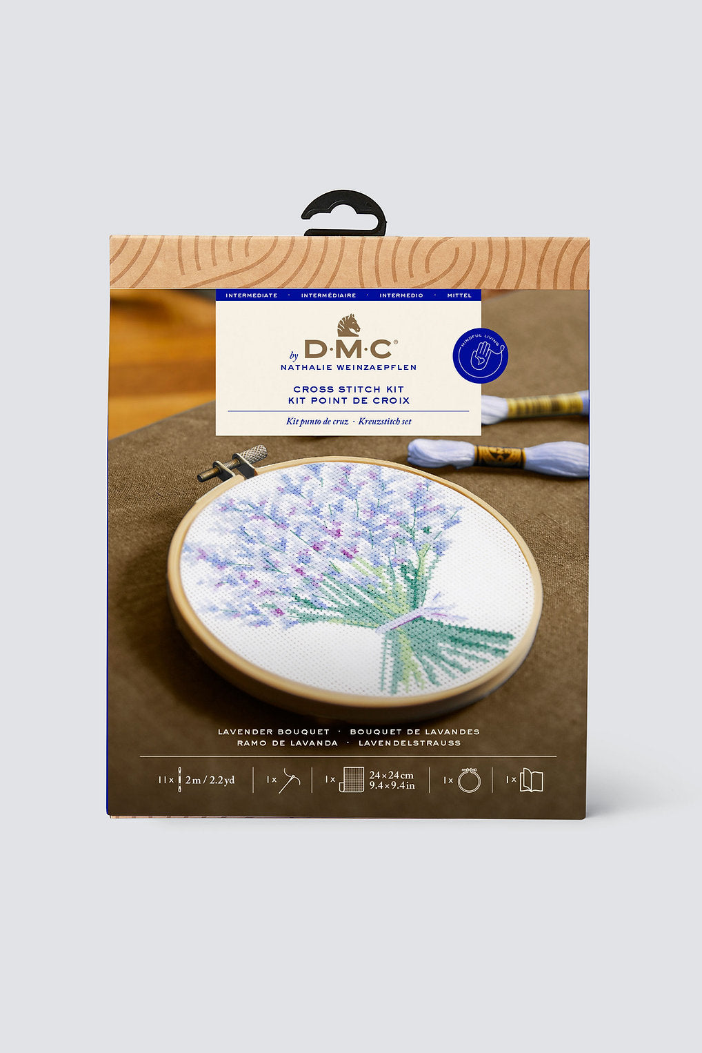 Cross Stitch Embroidery Kit "Lavender Bouquet" - DMC BK1979