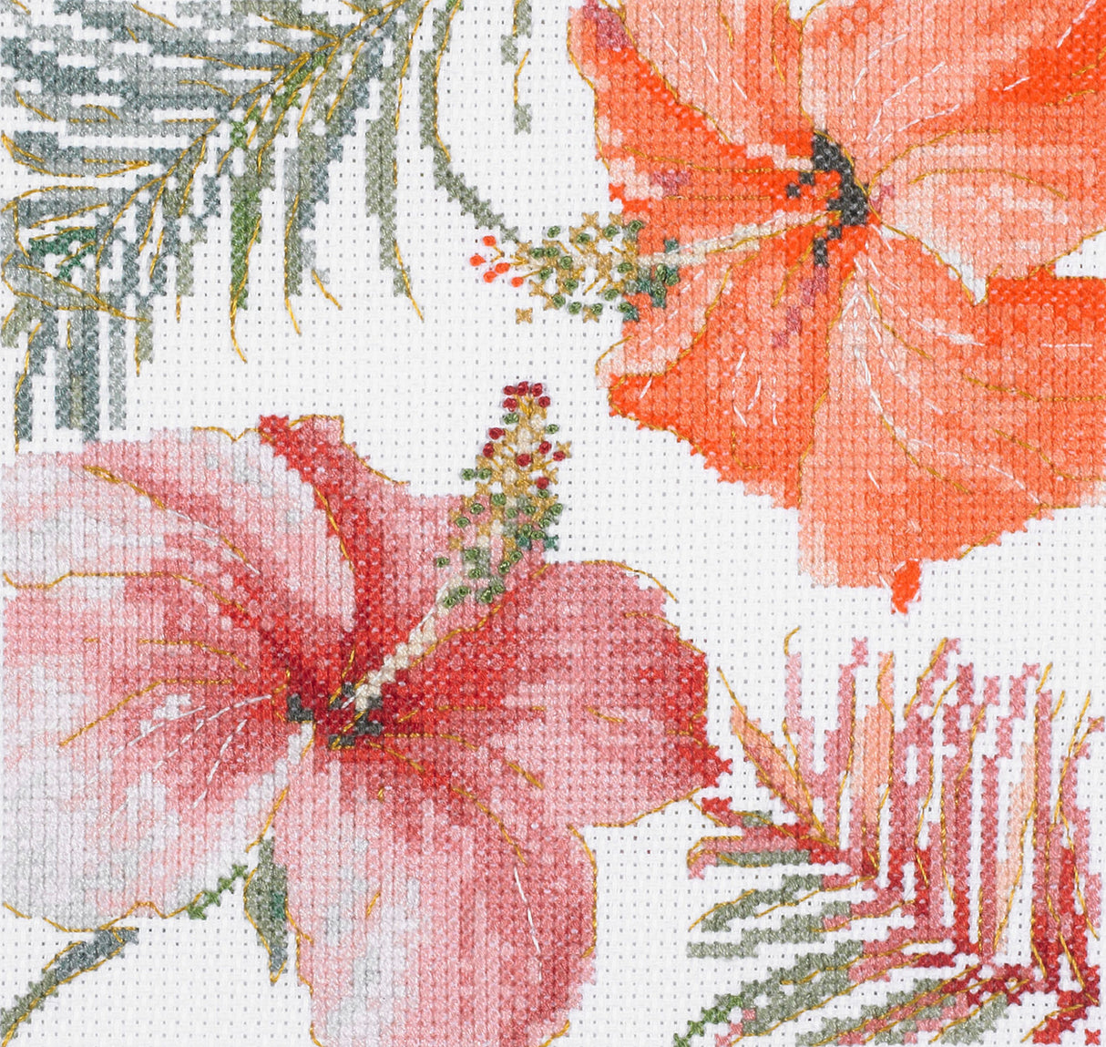 Kit au point de croix "Aquarelle Hibiscus" - DMC - BL1169/76
