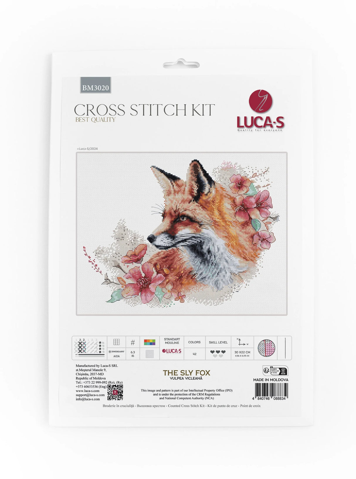 Cross Stitch Kit: Luca-S - The Sly Fox (BM3020)