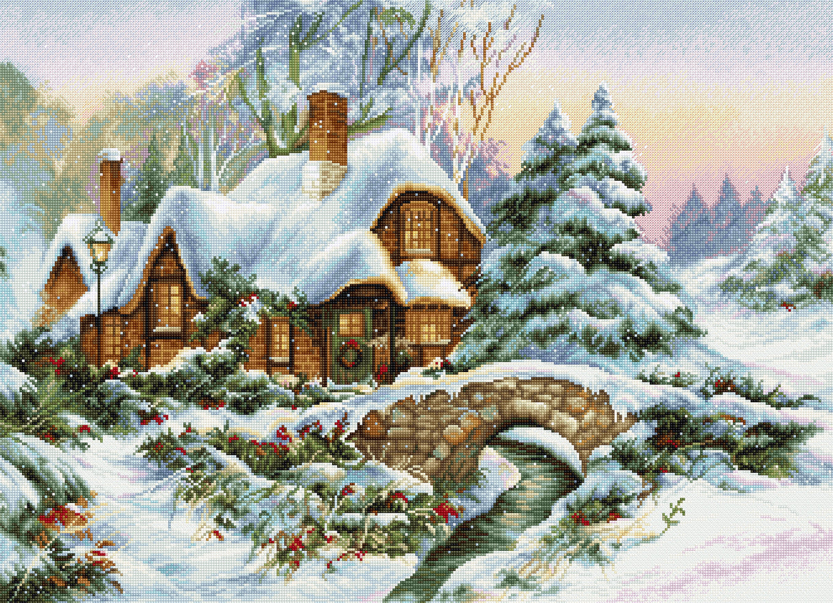 Winter Landscape - BU5001 Luca-S - Cross Stitch Kit