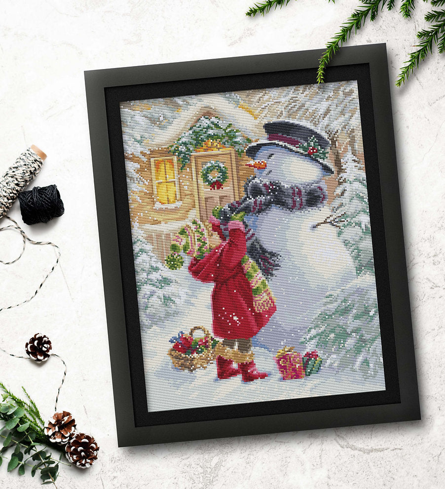 Cross Stitch Kit - The Girl with Gifts BU5018 by Luca-S