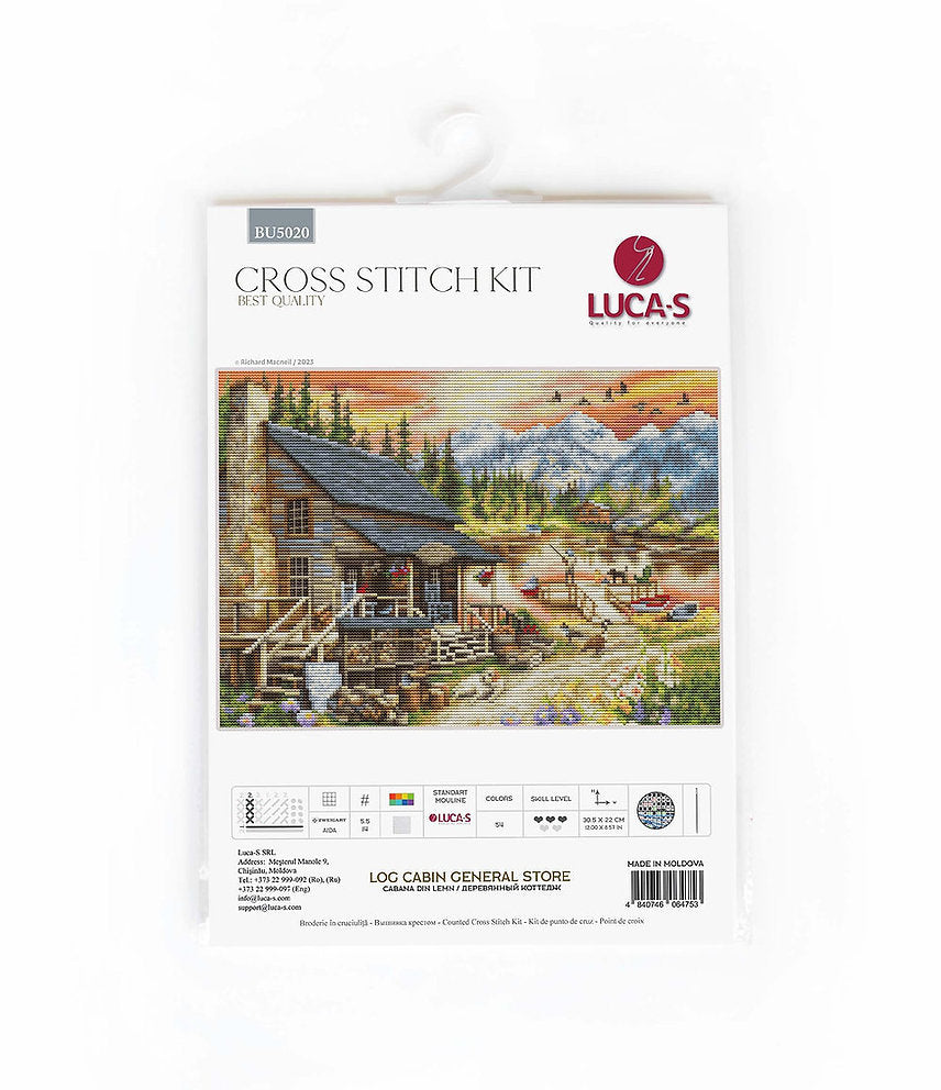 (MINI Version) Log Cabin General Store BU5020 - Luca-S Cross Stitch Kit -
