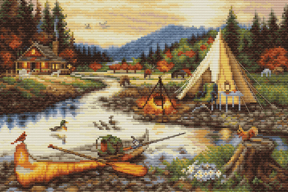 (MINI Version) Arroyo de Oro - BU5021 Luca-S - Cross Stitch Kit