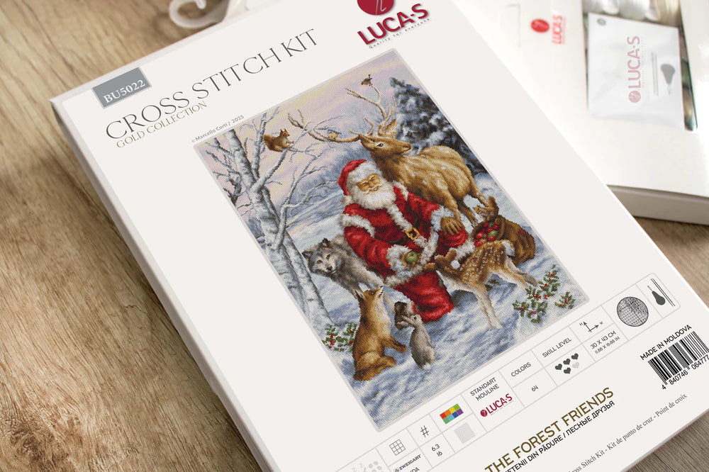 Cross Stitch Kit - Friends of the Forest - BU5022 Luca-S Gold