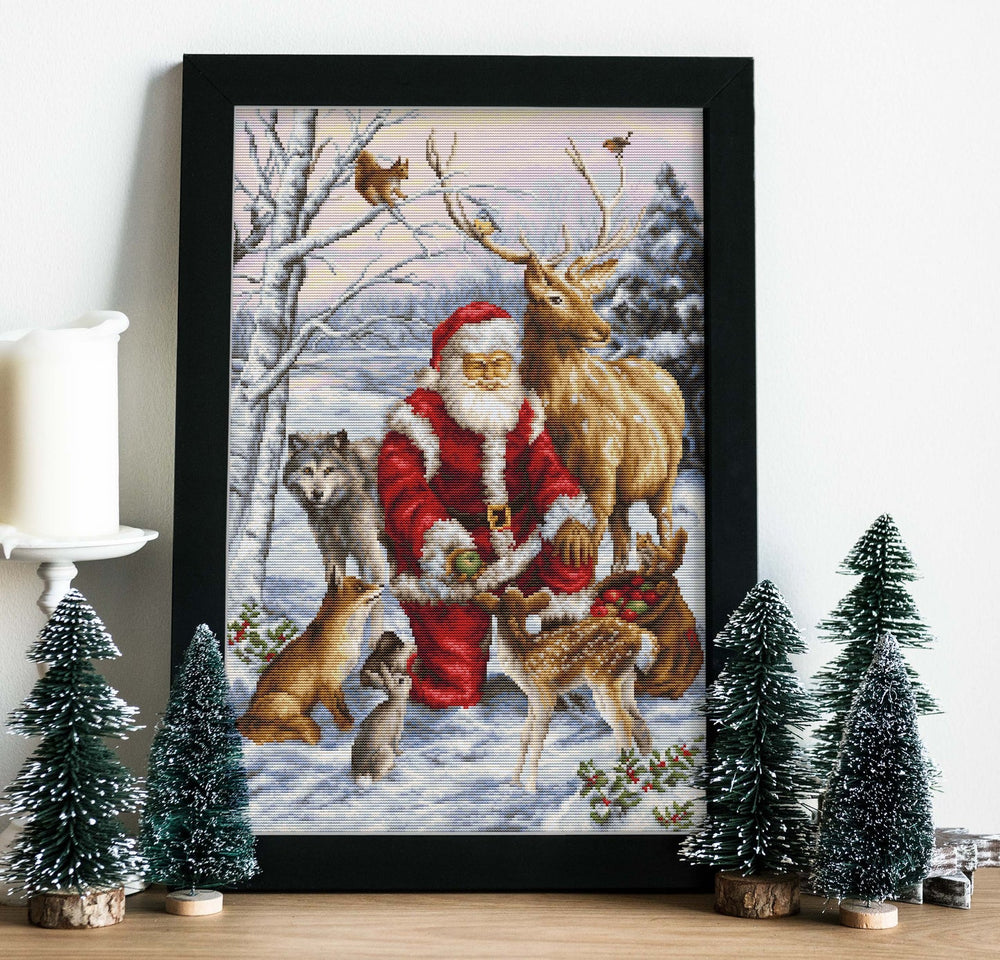 Cross Stitch Kit - Friends of the Forest - BU5022 Luca-S Gold