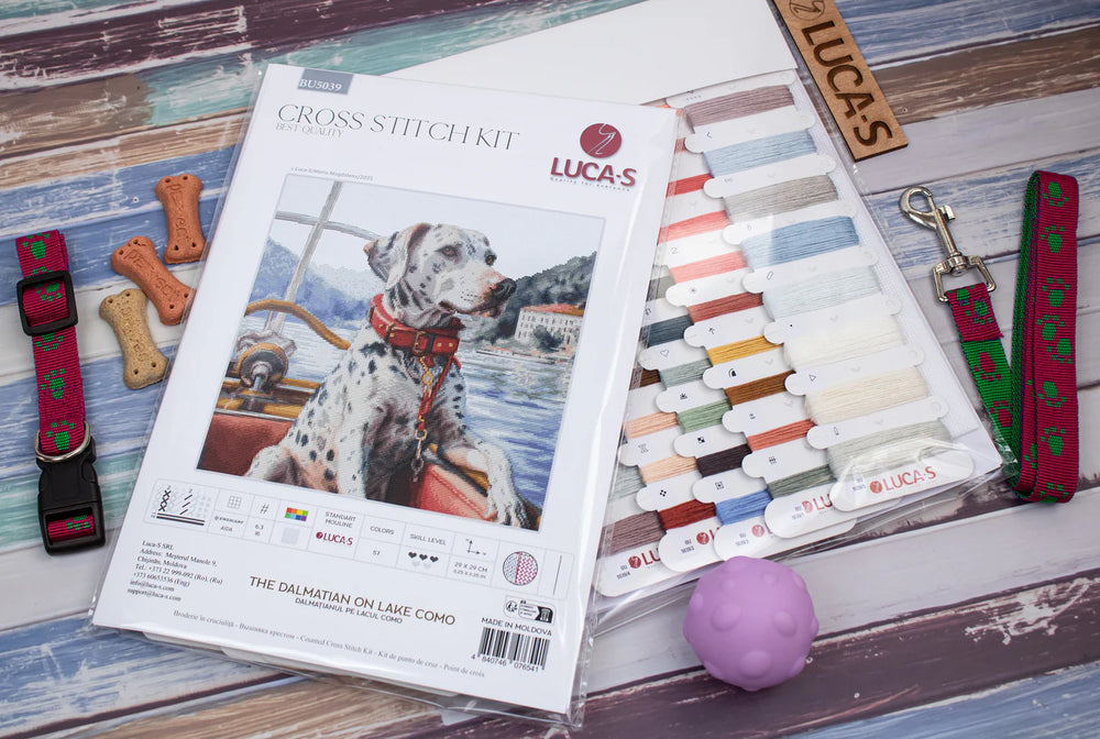 Kit de point de croix - Le Dalmatien sur le lac de Côme - BU5039 Luca-S