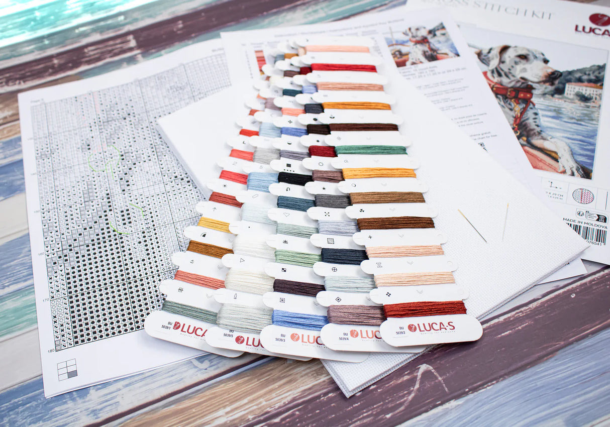 Kit de point de croix - Le Dalmatien sur le lac de Côme - BU5039 Luca-S