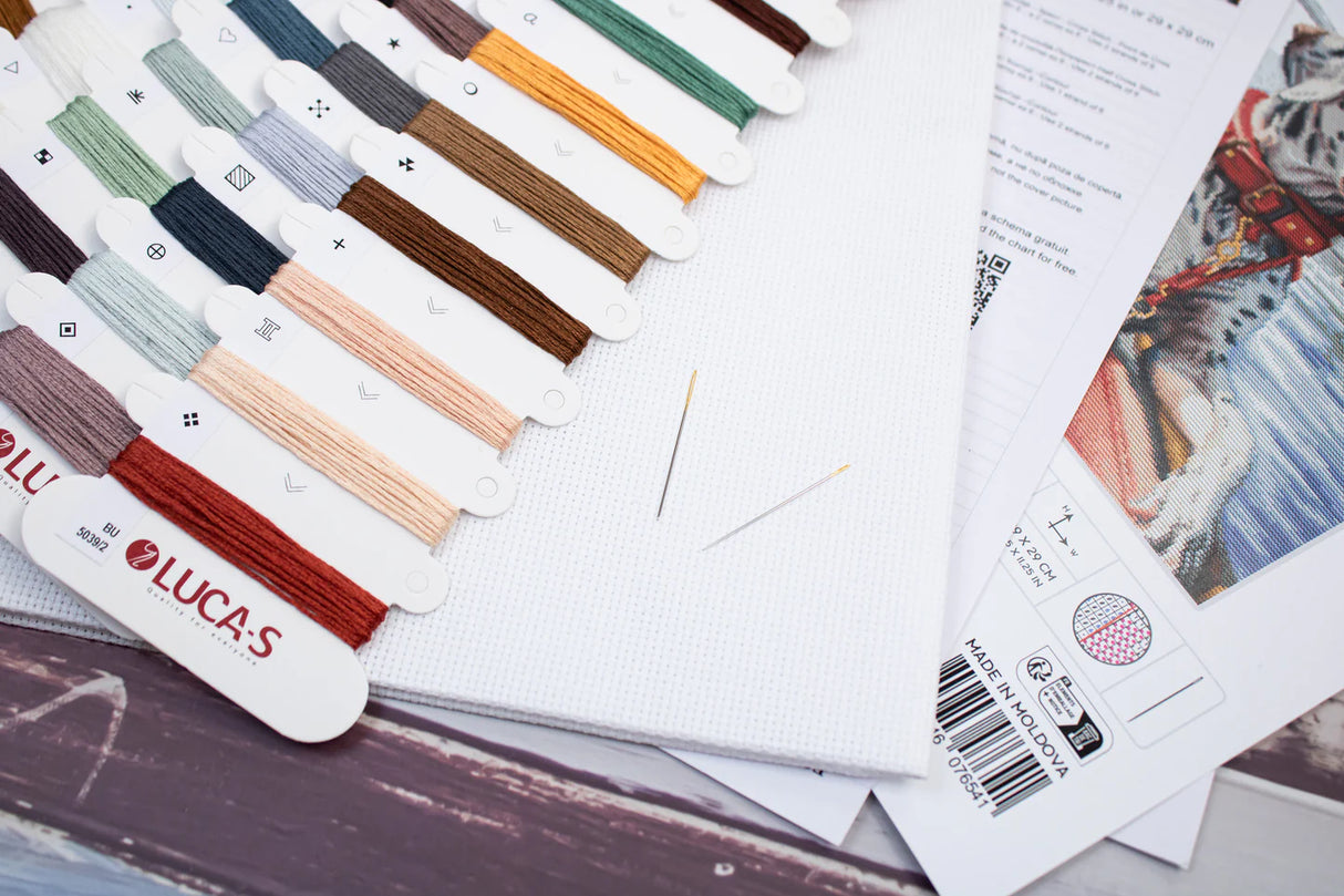 Kit de point de croix - Le Dalmatien sur le lac de Côme - BU5039 Luca-S