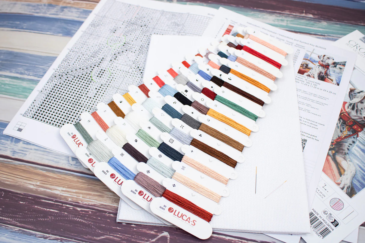 Kit de point de croix - Le Dalmatien sur le lac de Côme - BU5039 Luca-S