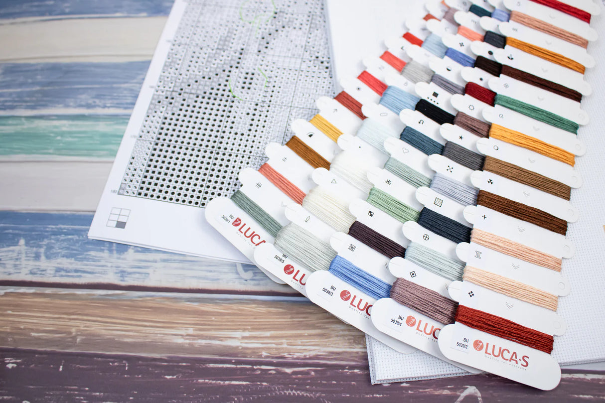 Kit de point de croix - Le Dalmatien sur le lac de Côme - BU5039 Luca-S