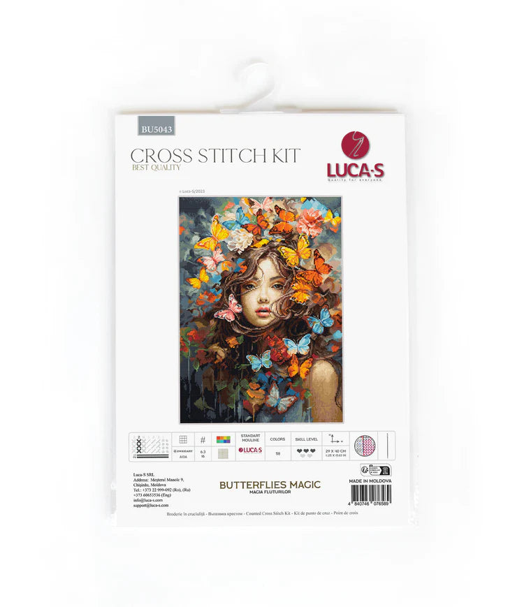 Kit de point de croix Luca-S « Butterfly Magic » - BU5043