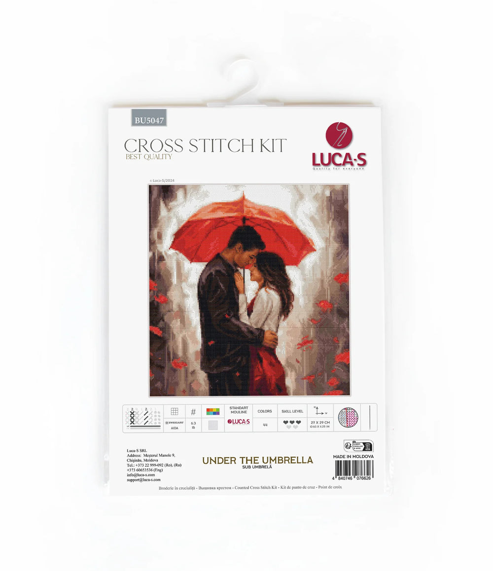 Kit de point de croix Luca-S - Sous le parapluie, BU5047