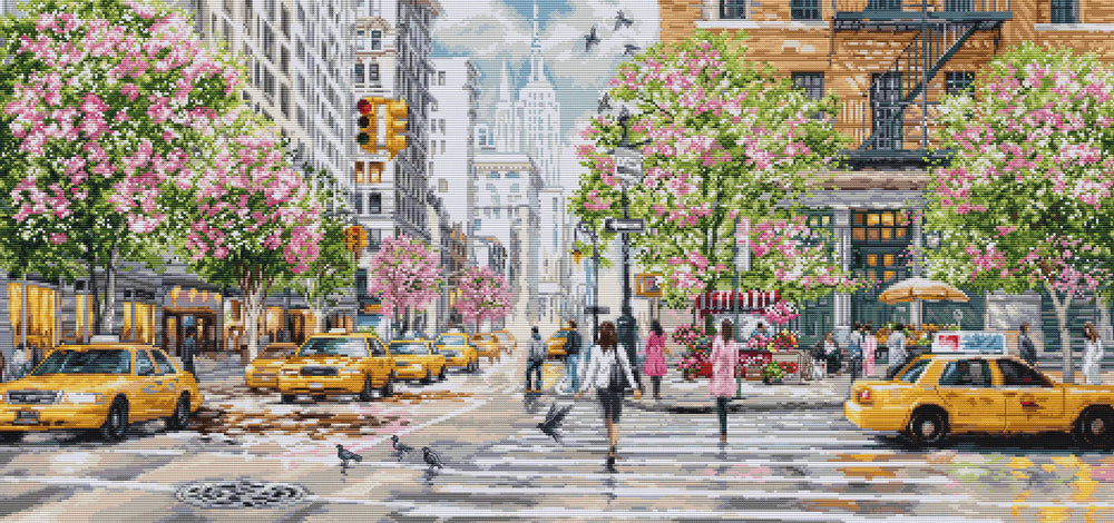 Kit de punto de cruz 'New York' de Luca-S - BU5049