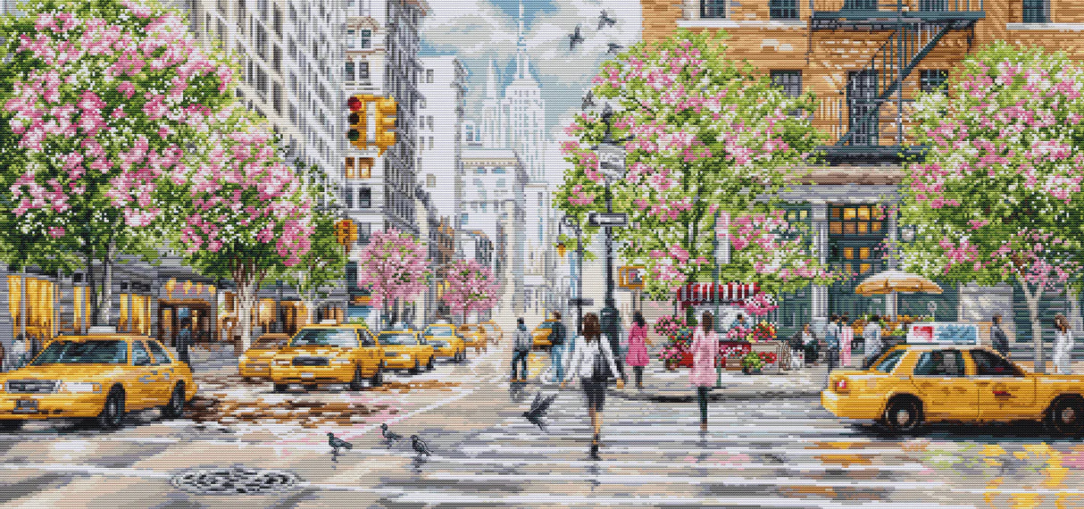 Kit de punto de cruz 'New York' de Luca-S - BU5049