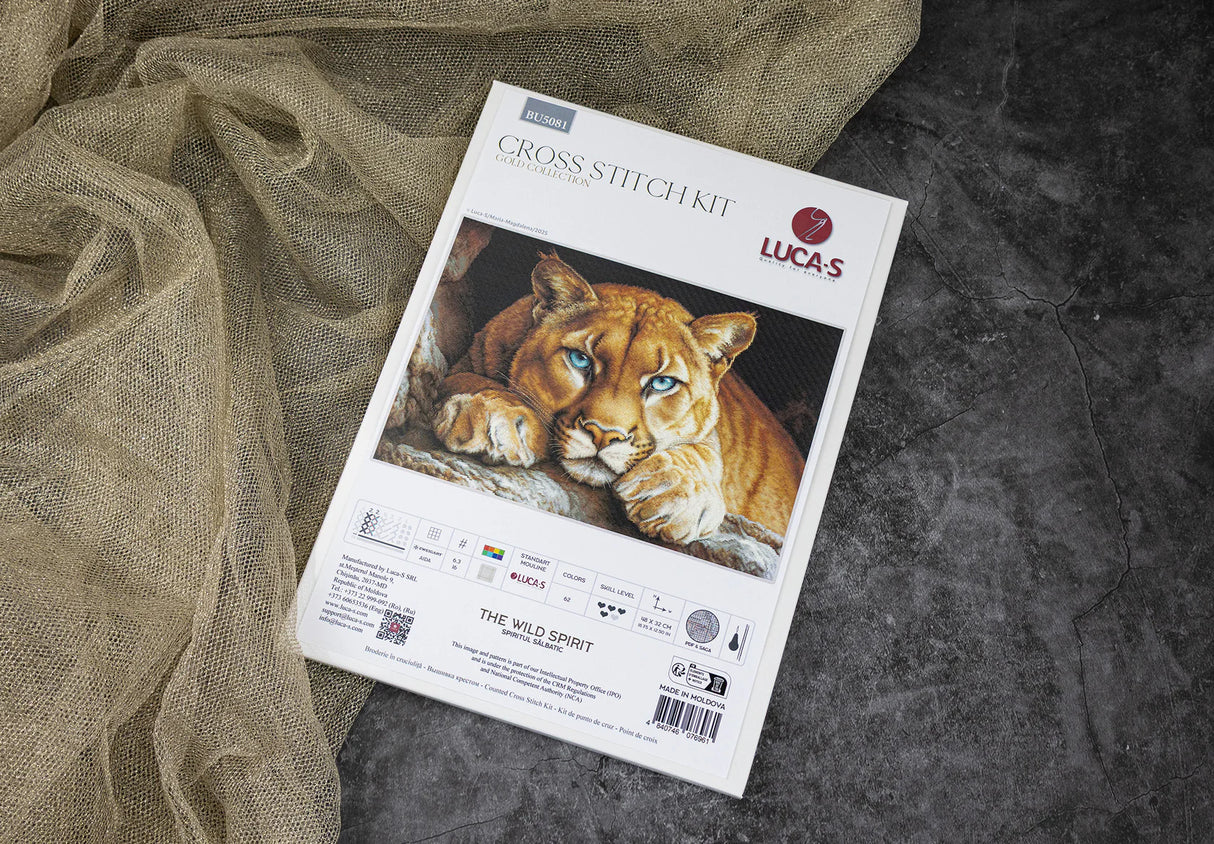Kit de Punto de Cruz "El Espíritu Salvaje" – Luca-S GOLD BU5081