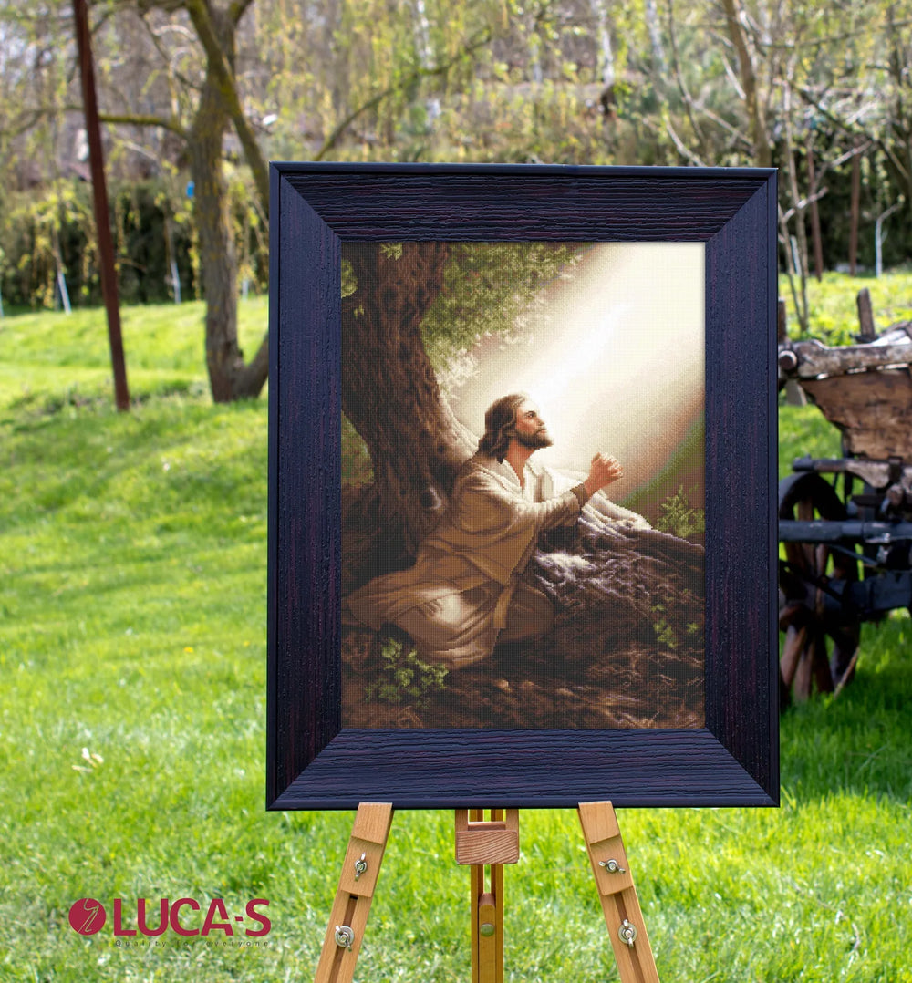 Jesus Christ Cross Stitch Kit - B618 Luca-S GOLD