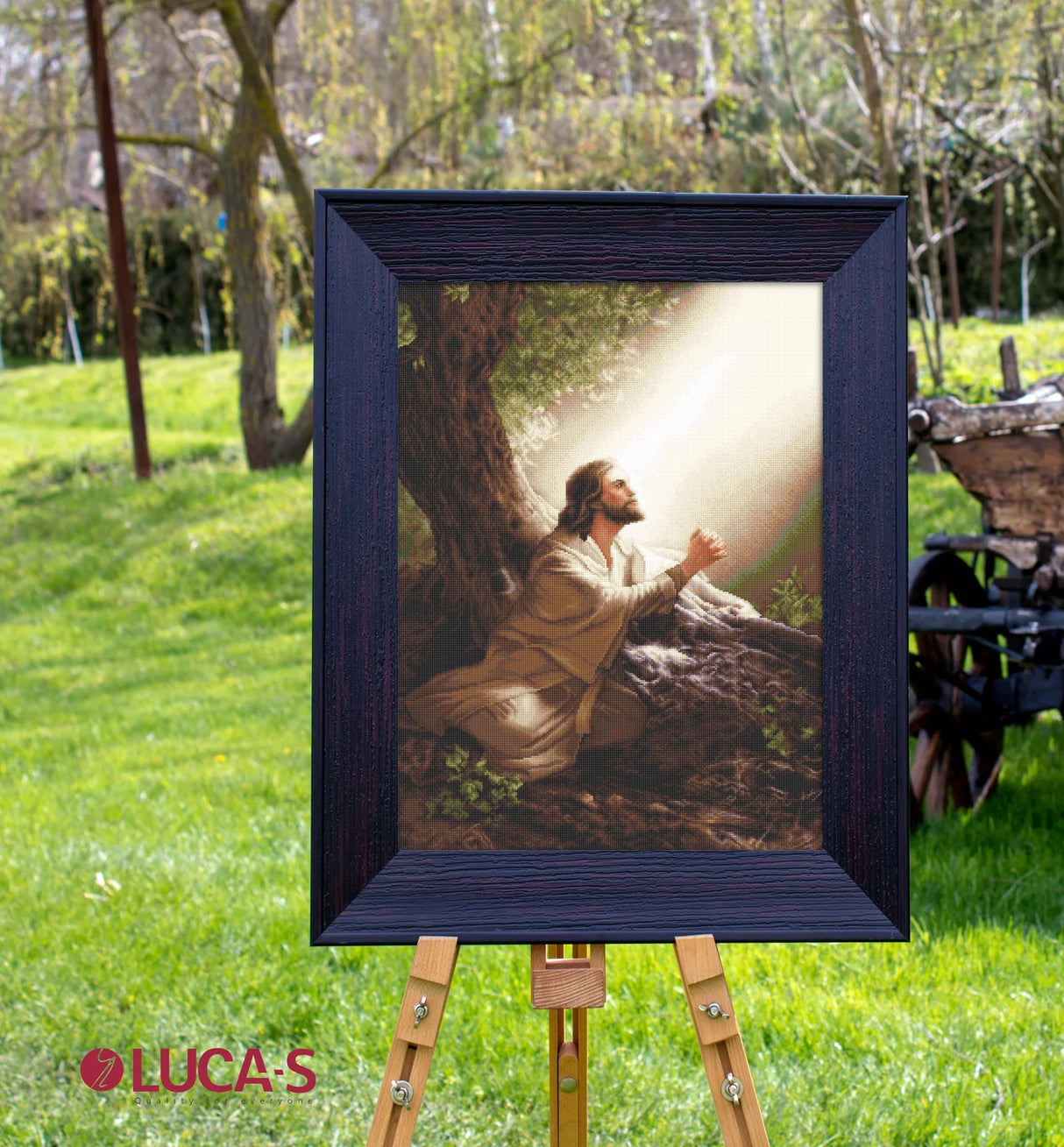 Jesus Christ Cross Stitch Kit - B618 Luca-S GOLD