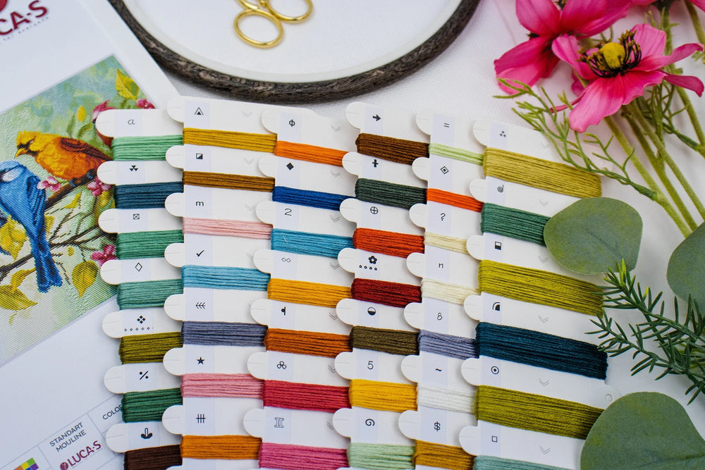 Kit de point de croix - « Le chant des oiseaux » par Luca-S, BU5062