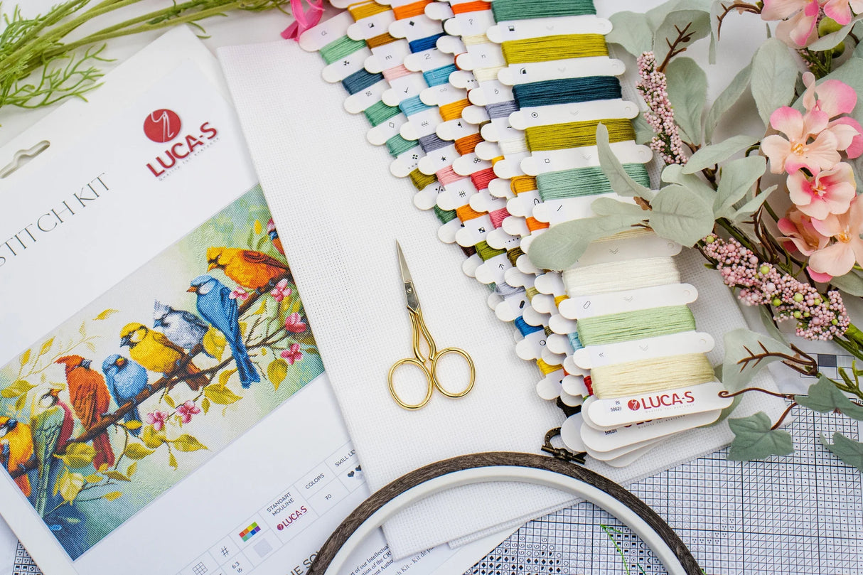 Kit de point de croix - « Le chant des oiseaux » par Luca-S, BU5062