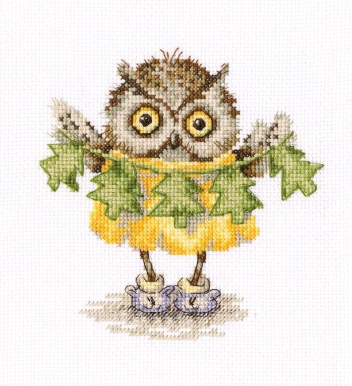 Christmas tree necklace. RTO C229. Cross stitch kit