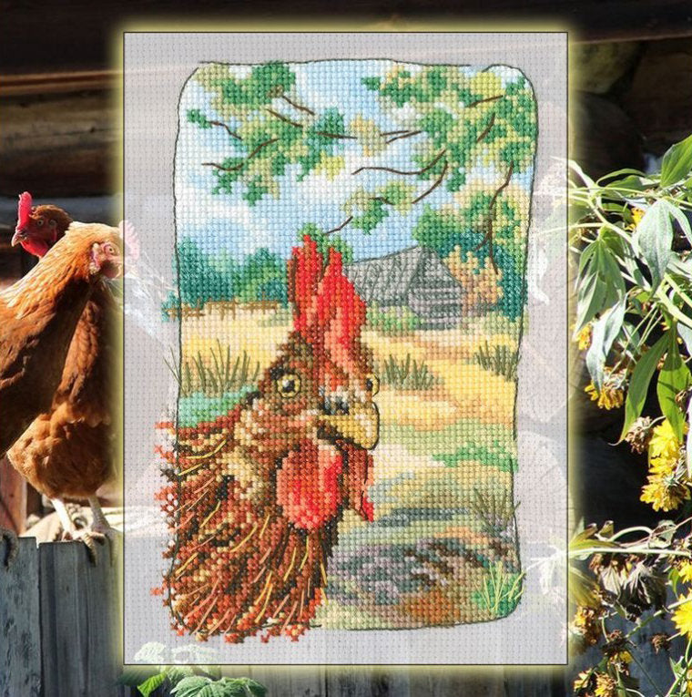 Grandma's old garden. Hen - RTO C340 - Cross stitch kit