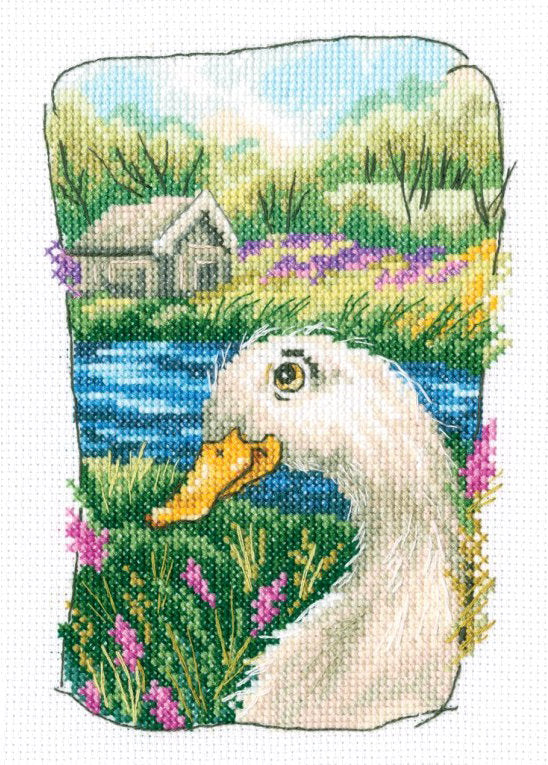 Grandma's old garden. Duck - RTO C341 - Cross stitch kit