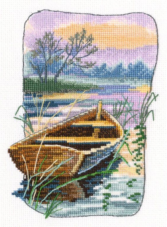 Ship at Dusk - RTO C350 - Cross Stitch Kit