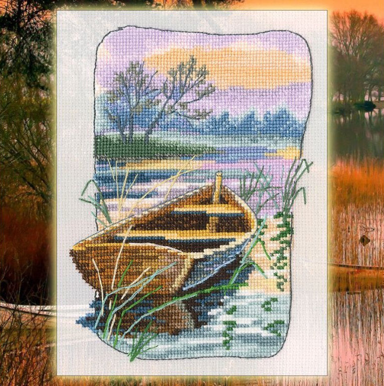Ship at Dusk - RTO C350 - Cross Stitch Kit