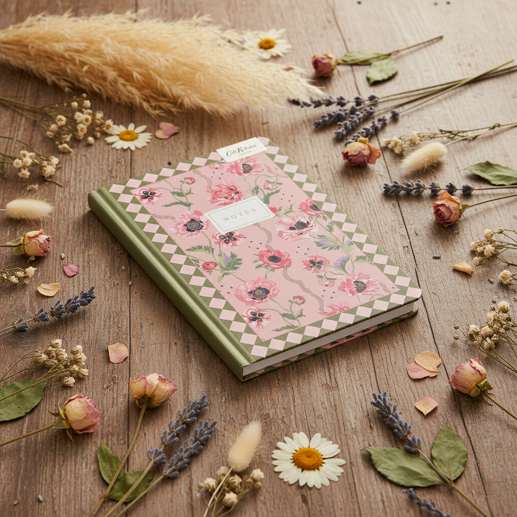 Cuaderno Pink Poppies Premium de Tapa Dura (A5) (13211)