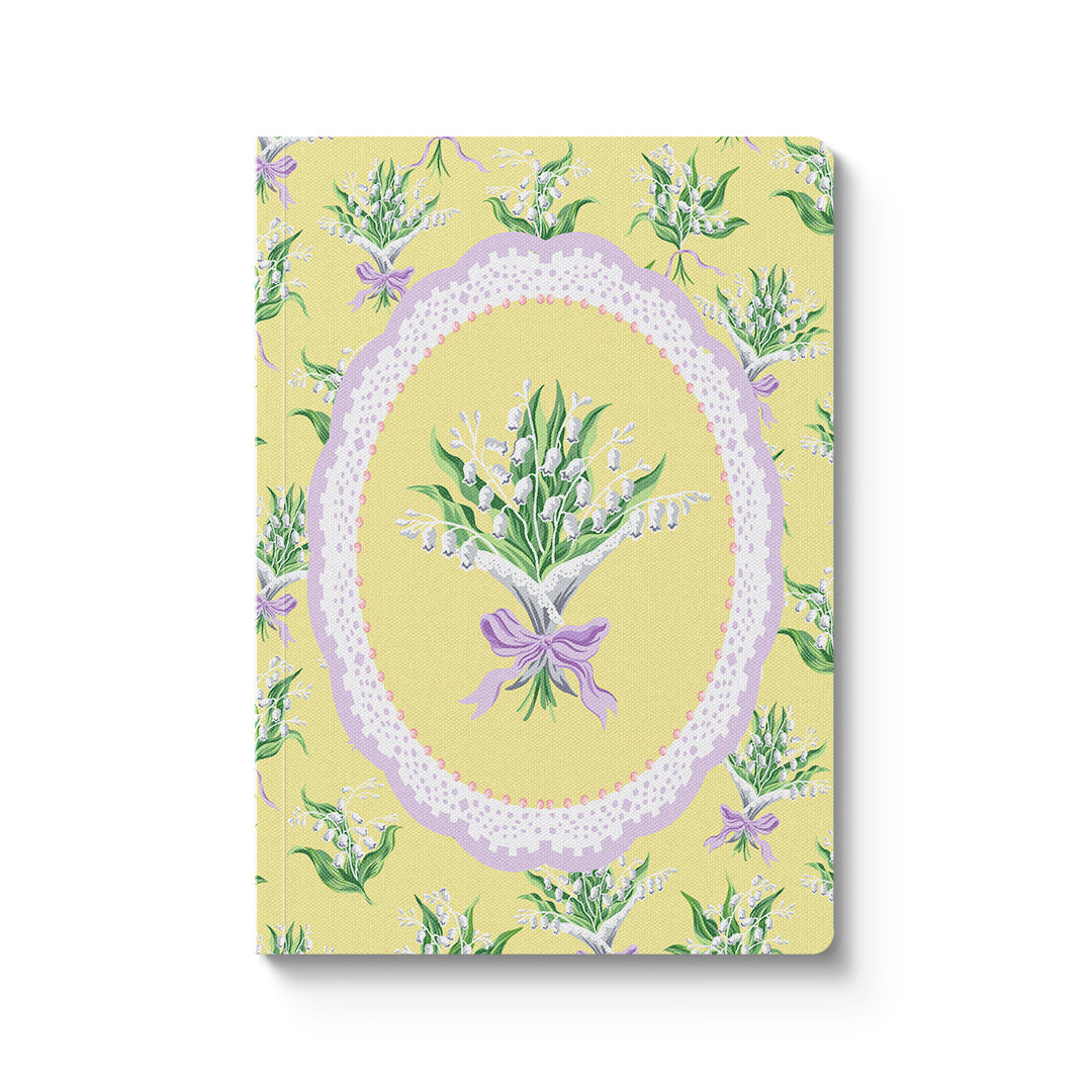 Cuaderno Yellow Lily of the Valley Vignette Premium de Encuadernación Perfecta (A5) (13165)