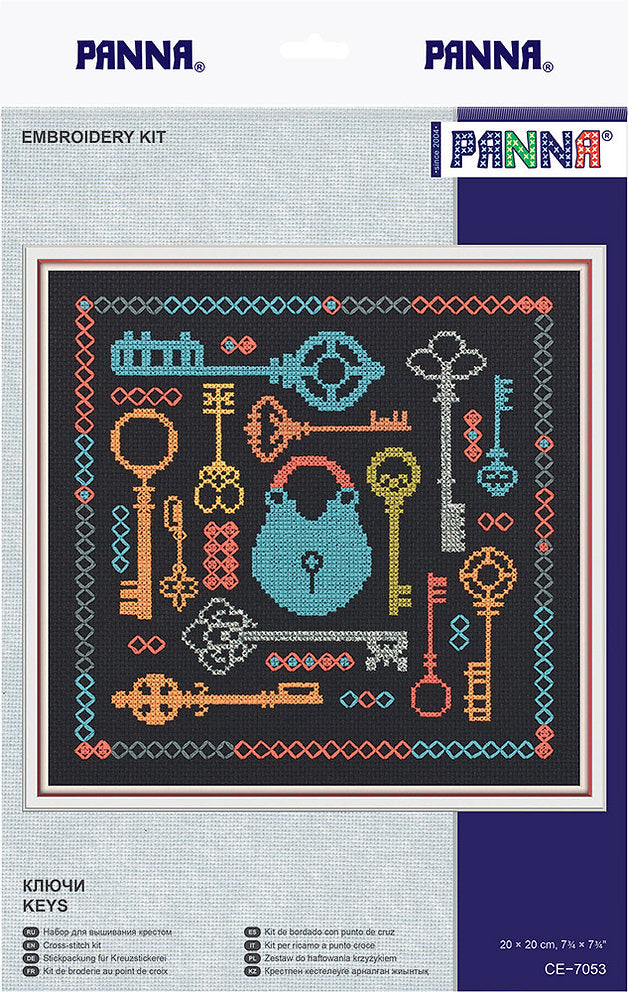 Clés - Panna - Kit de point de croix CE-7053