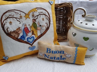 CV 109 Cuori Natività - Cross Stitch Chart - Serenità di Campagna