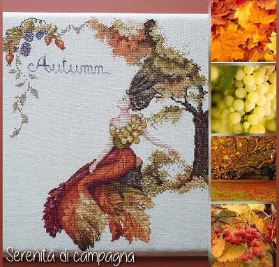 CV 117 Autumn - Cross Stitch Chart - Serenità di Campagna