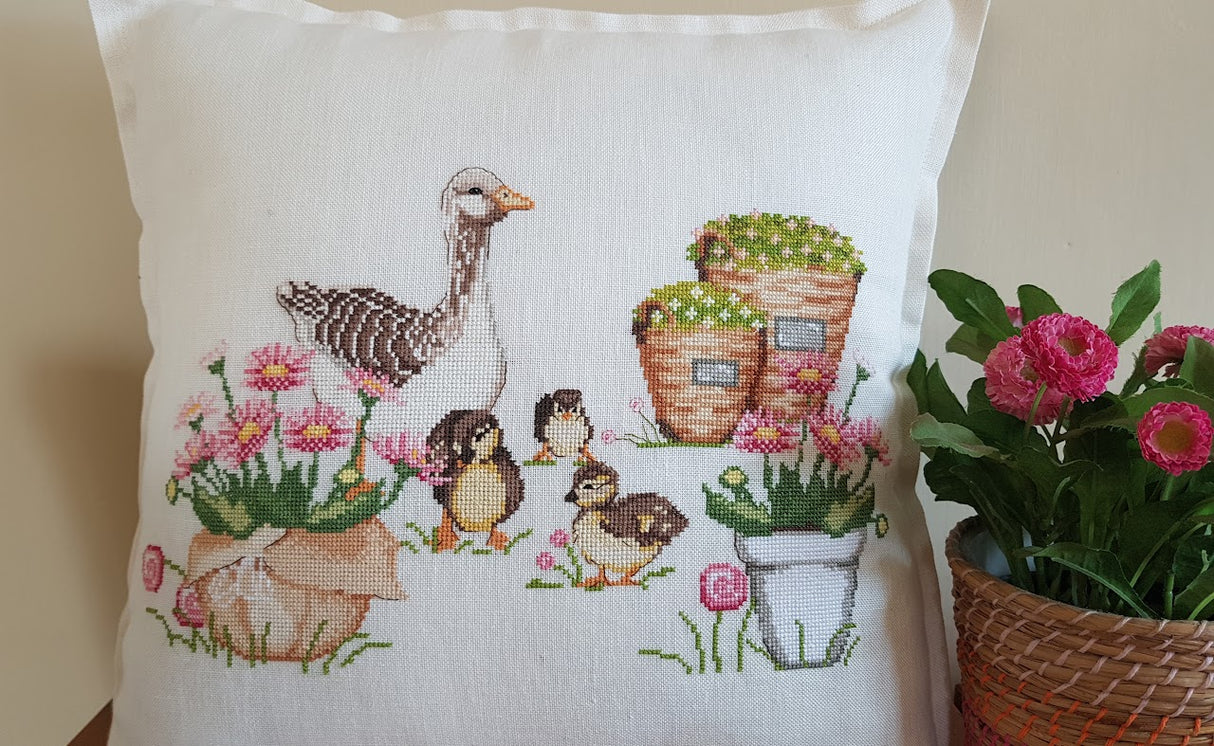 CV 169 Fresh flowers market 2 - Cross Stitch Chart - Serenità di Campagna