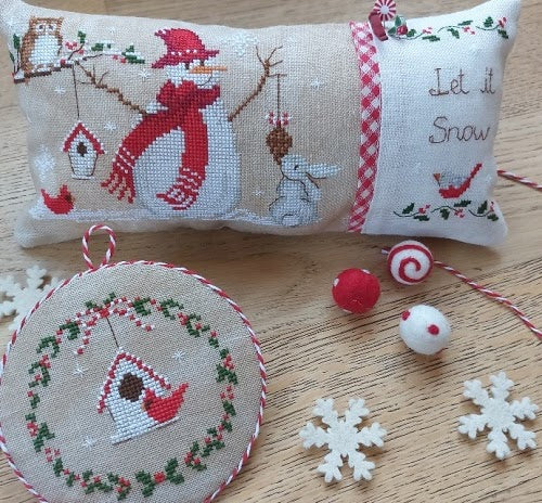 CV 220 Let is Snow - Cross Stitch Chart - Serenità di Campagna