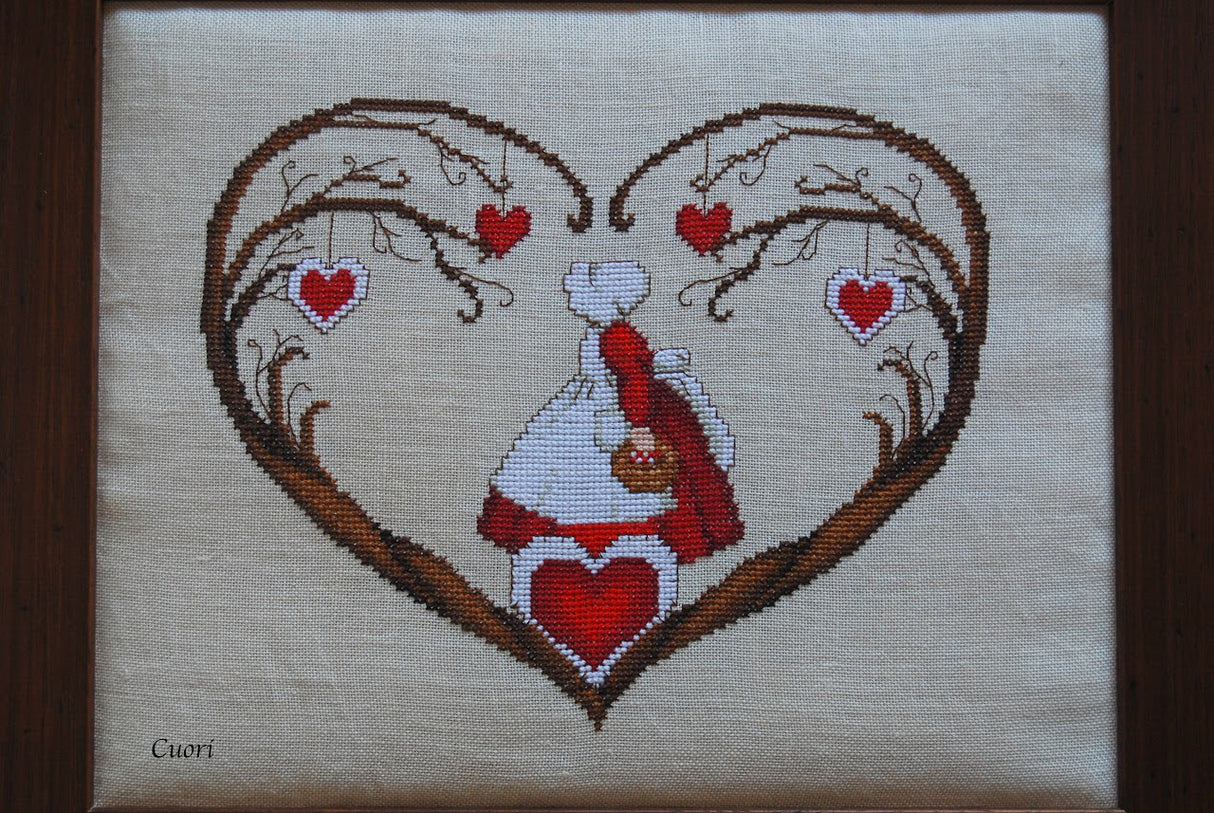 CV 68 Cuori - Cross Stitch Chart - Serenità di Campagna