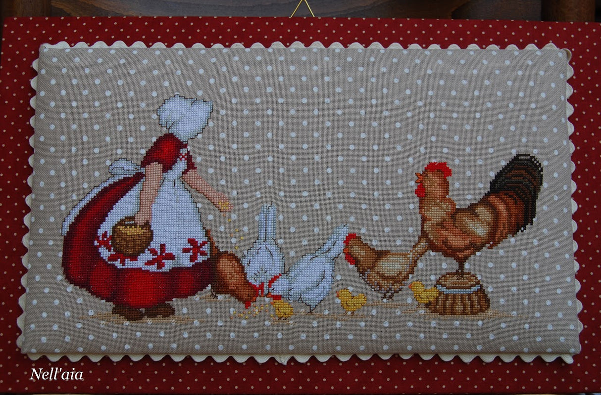 CV 72 Nell'aia - Cross Stitch Chart - Serenità di Campagna