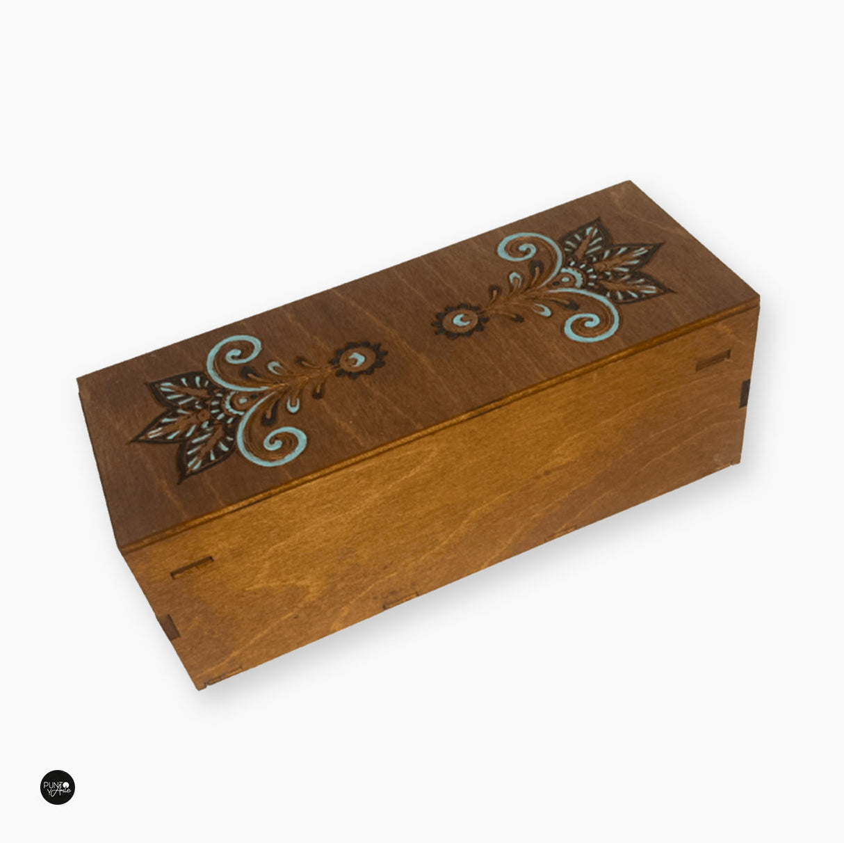 Caja Organizadora para Bordados de madera Wizardi KF057/2