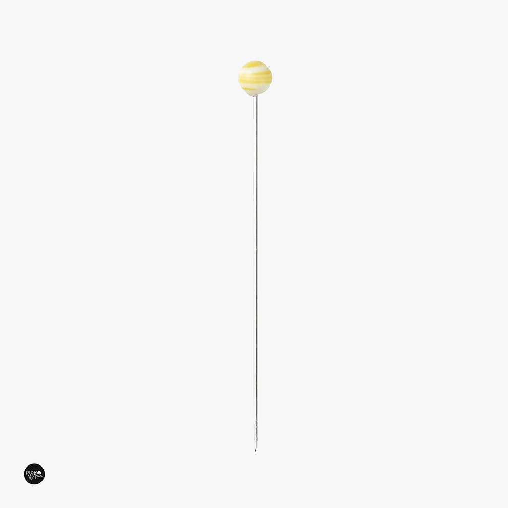 Épingles à tête en verre marbré Clover 2511 : fixation élégante et fonctionnelle pour votre travail