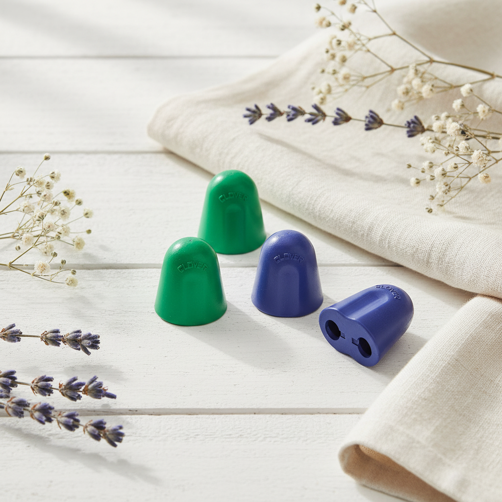 Protectores de puntas de agujas de tejer circulares Clover 3004