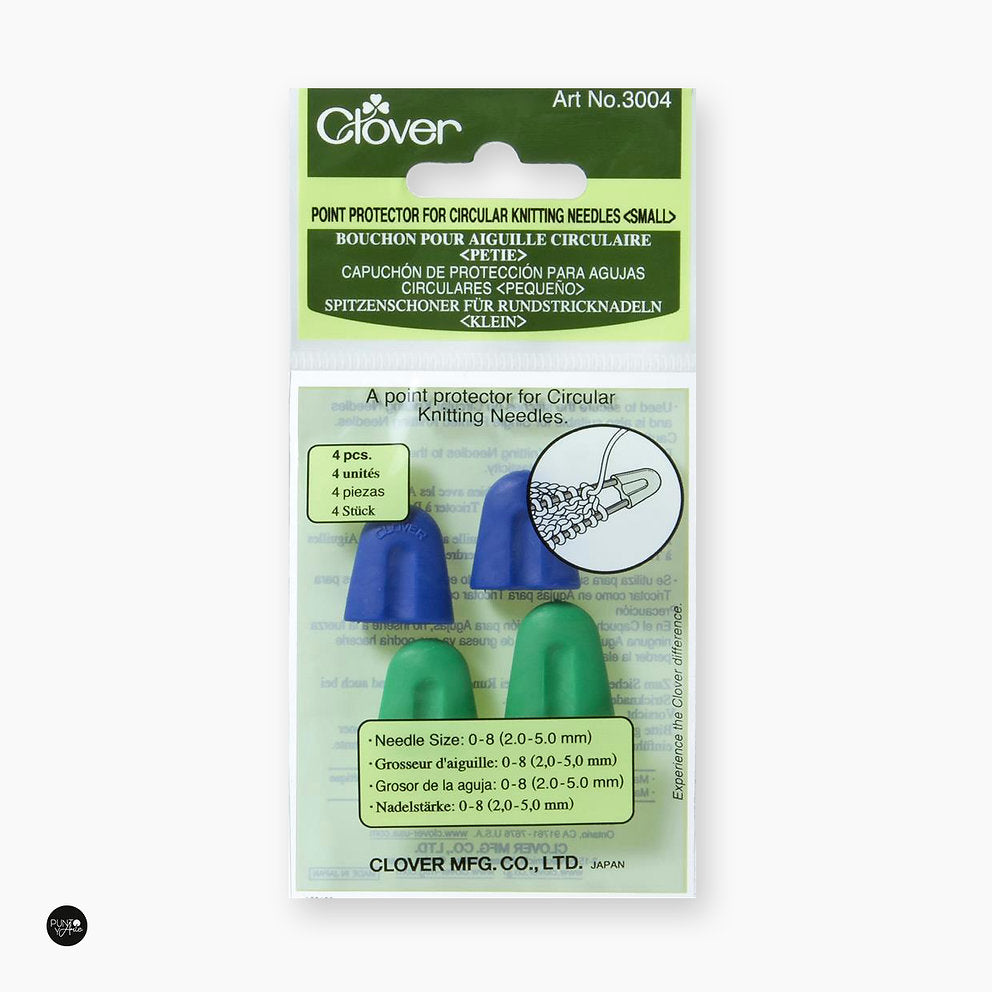 Protectores de puntas de agujas de tejer circulares Clover 3004