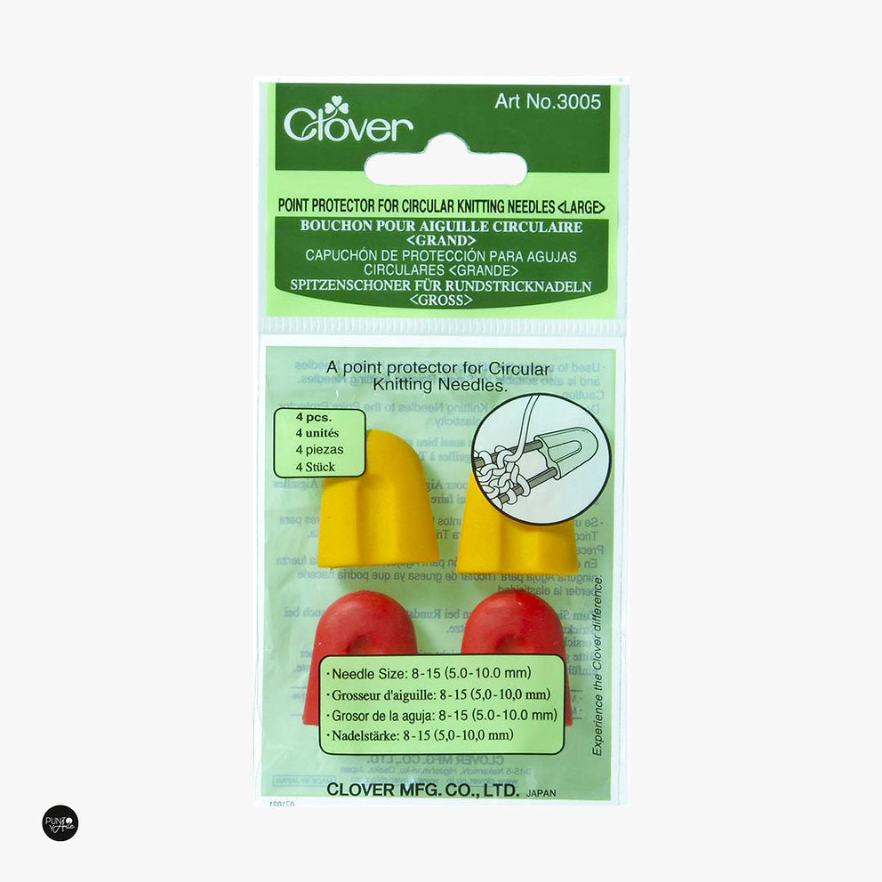 Protectors for circular needles 5 to 10 mm. Clover 3005