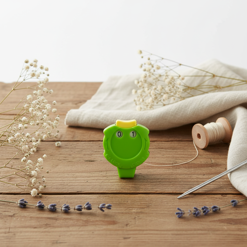 Clover 3118 Mini Round Counter - Practical Accessory for Knitting Work